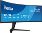 Preview: iiyama ProLite XCB4994DQSU-B1, 49" DQHD VA Curved, 120Hz, 2m hinten