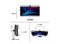 Preview: Philips 34B2U6603CH - 6000 Series - LED-Monitor - rechts