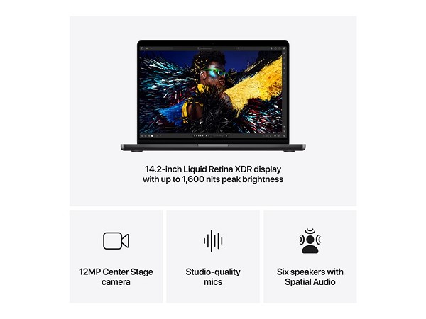 Apple MacBook Pro - 35.97 cm (14.2") - M4 Max - 36 GB RAM -  unten