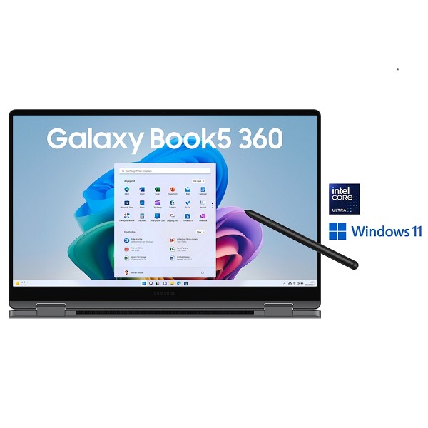 SAMSUNG Galaxy Book5 Pro 360 - 16" | Intel Core Ul hinten