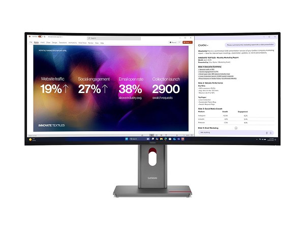 Lenovo ThinkVision P40WD-40 - LED-Monitor - gebogen - 101.6 cm (4 943