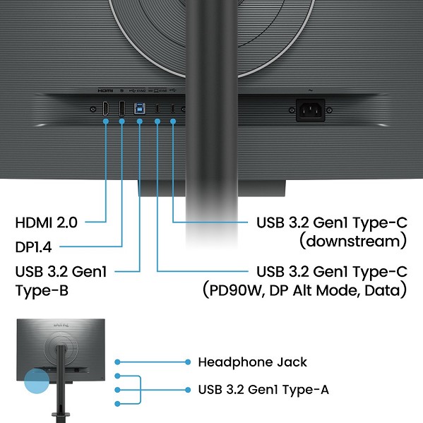BenQ RD280UA Computerbildschirm 71,6 cm (28.2") 38 oben