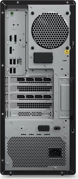 Preview: Lenovo ThinkStation P3 Tower Gen 2, Core Ultra 7 265K, 32GB  hinten