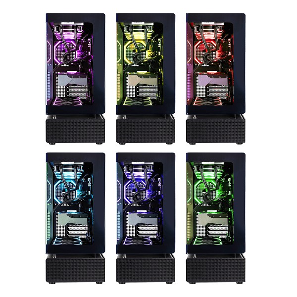 GAMEMAX N80 BK 8044 Gaming-PC, Ryzen 7 9850X3D, 32GB RAM, 2T oben