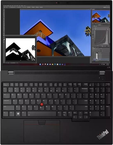 Lenovo ThinkPad L15 G4 (Intel), Thunder Black, Cor hinten