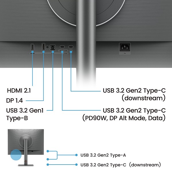 BenQ RD280UG Computerbildschirm 71,6 cm (28.2") 38 vorn rechts