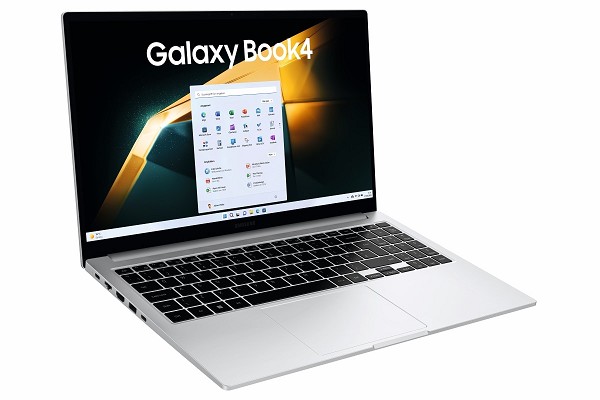 Samsung Galaxy Book4, Platinum Silver, Core 5 120U hinten