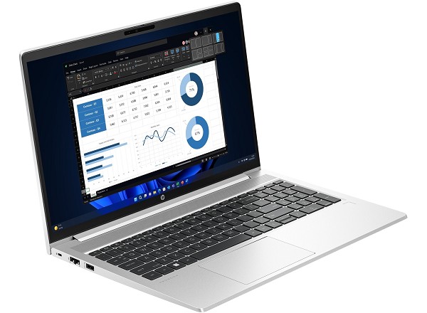 Preview: HP ProBook 450 G10, Pike Silver, Core i5-1334U, 16 hinten