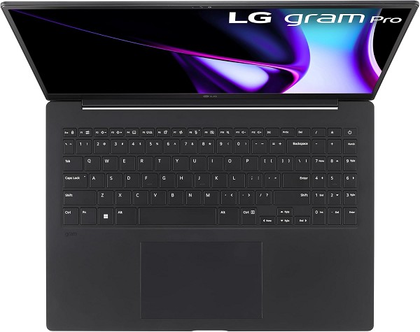 LG gram Pro 16 (2024), schwarz, Core Ultra 7 155H, links