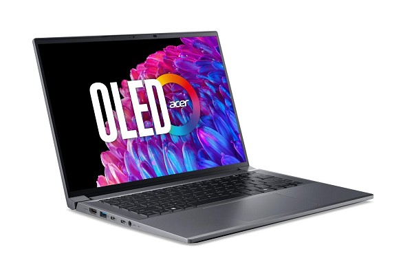 Preview: Acer Swift X 14 OLED SFX14-72G-57B5, Steel Gray, C hinten