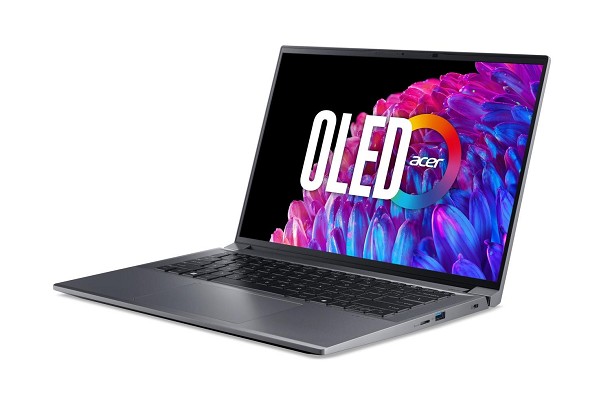 Preview: Acer Swift X 14 OLED SFX14-72G-57B5, Steel Gray, C links