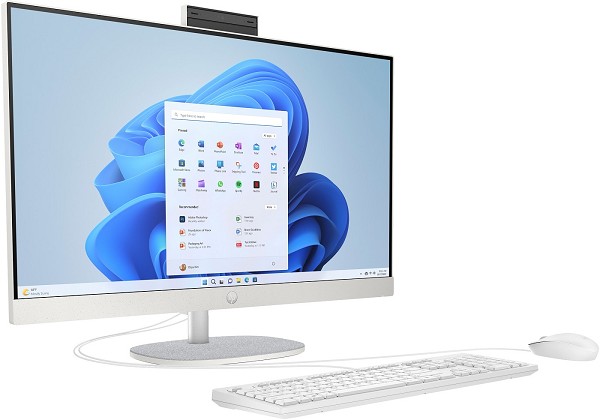 HP All-in-One 27-cr0470ng, weiß, Ryzen 7 7730U, 16 hinten