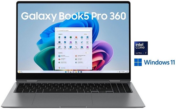 Samsung Galaxy Book5 Pro 360, Moonstone Gray, Core