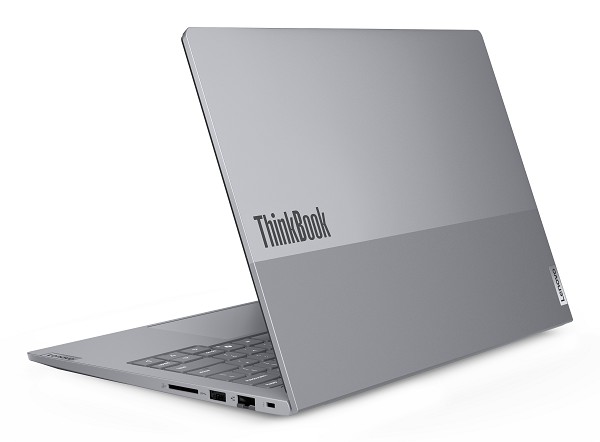 Lenovo ThinkBook 14 G9 AHP, 14", AMD Ryzen 5 220, 32 GB RAM, vorn rechts