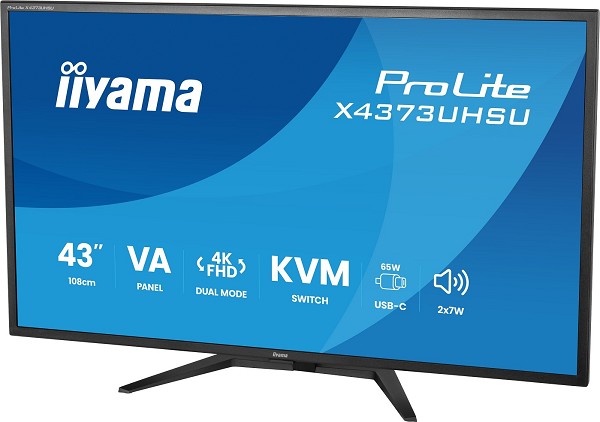 iiyama ProLite X4373UHSU-B2 - 108 cm (42.5") 3840 x 2160 Pix oben