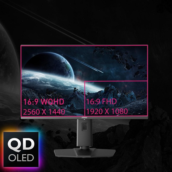 MSI MPG 271QRXDE QD-OLED Computerbildschirm 67,3 c innen