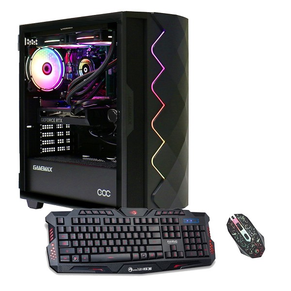 Hyrican Gamemax Diamond BK 7166, Ryzen 5 5500, 16G hinten