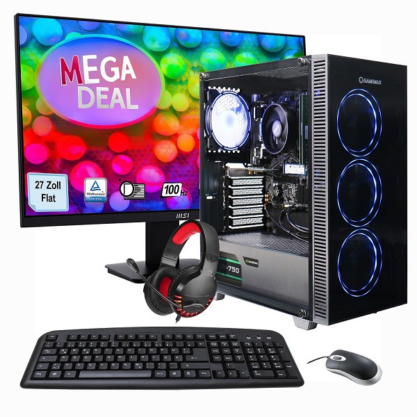 HYRICAN MegaDeal Gaming-PC Draco XD SET2481 7373 R