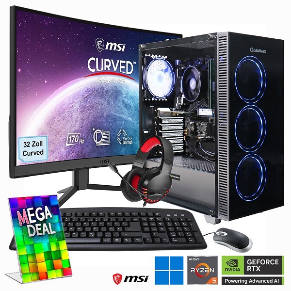 HYRICAN MegaDeal Gaming-PC Draco XD SET2484 7373 R