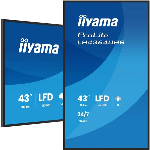 iiyama LH4364UHS-B1AG Signage-Display Digital Sign