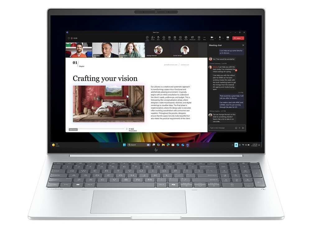 HP EliteBook 8 G1i 16 - 16", Intel Core Ultra 7 258V, 32 GB RAM,  249