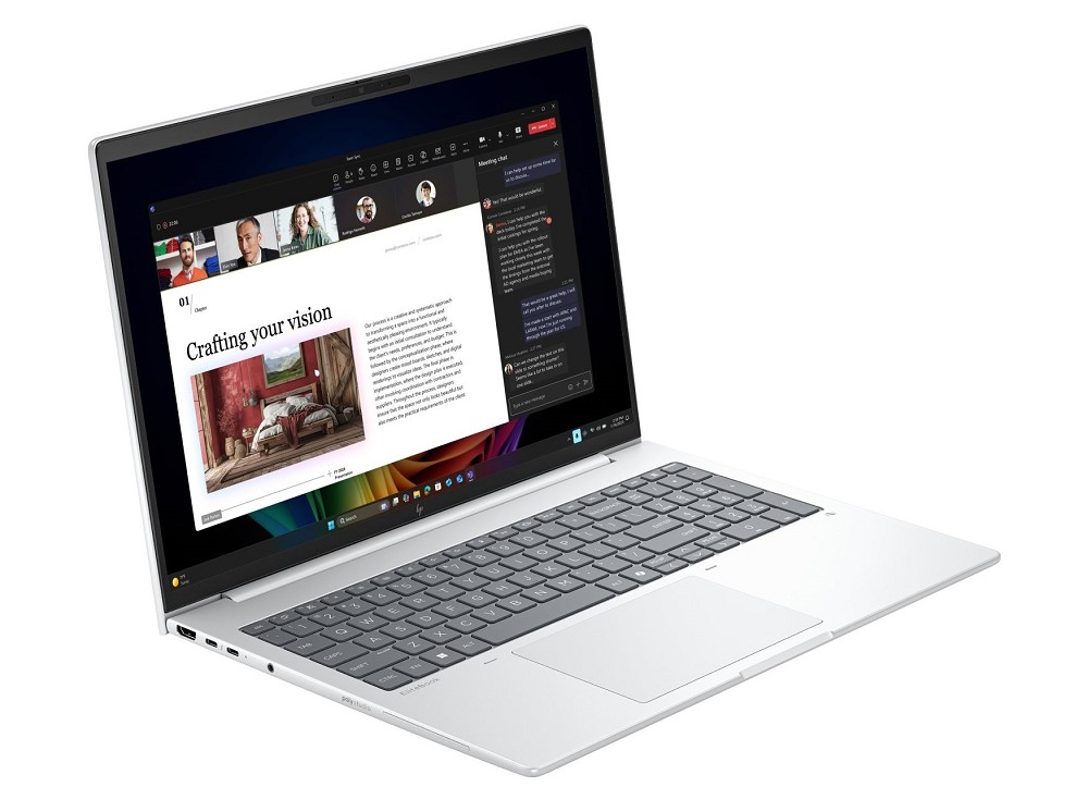 HP EliteBook 8 G1i 16 - 16", Intel Core Ultra 7 258V, 32 GB  hinten