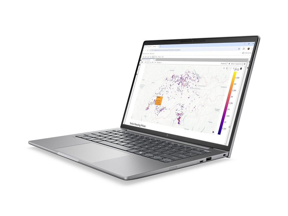 HP ZBook 8 G2i – 14", Intel Core Ultra X9 388H, 64 GB RAM, 1 rechts