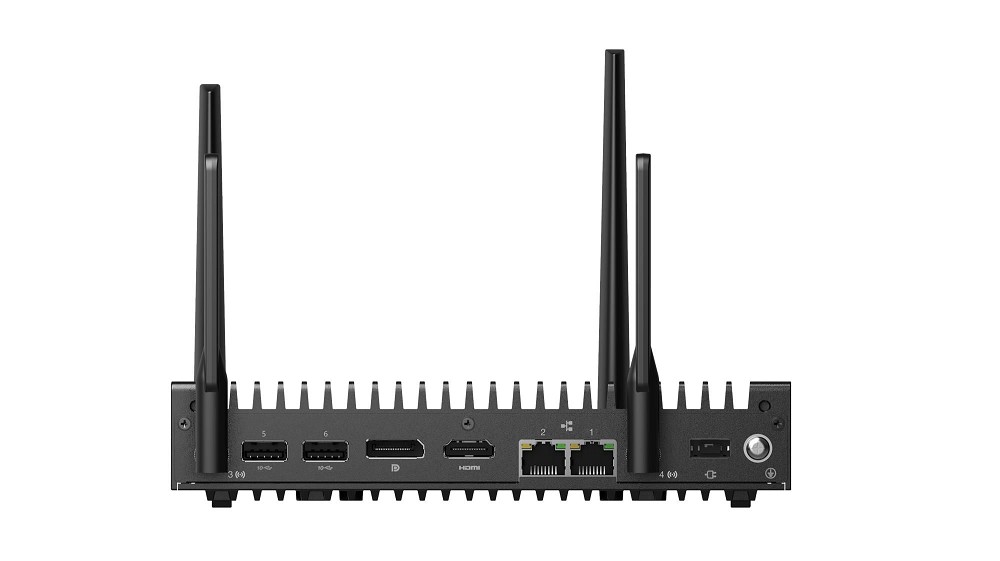 Lenovo ThinkEdge SE10n Gen2, Intel N N150, 16 GB RAM, 512 GB hinten