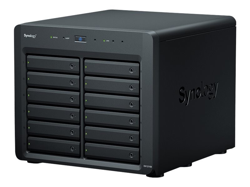 Synology DX1215II - Festplatten-Array  vorne