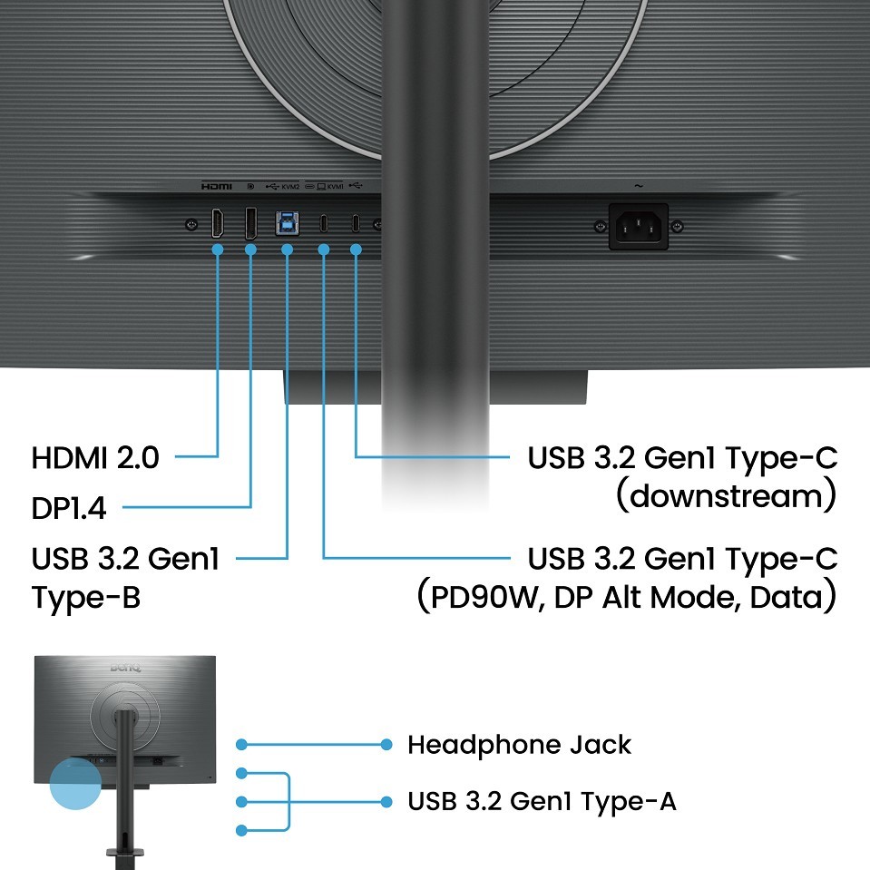 BenQ RD280UA Computerbildschirm 71,6 cm (28.2") 38 oben