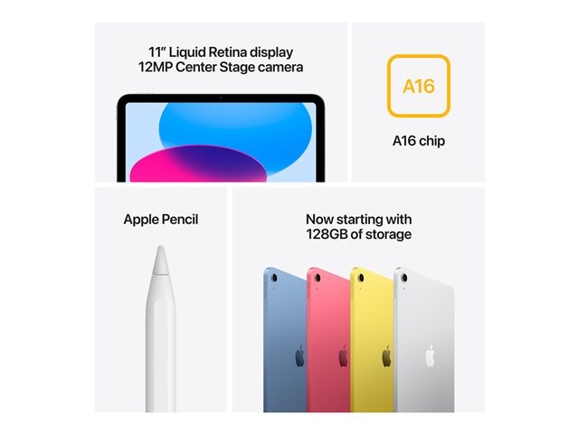 Apple iPad A16 Wi-Fi + Cellular - Tablet - 256 GB oben
