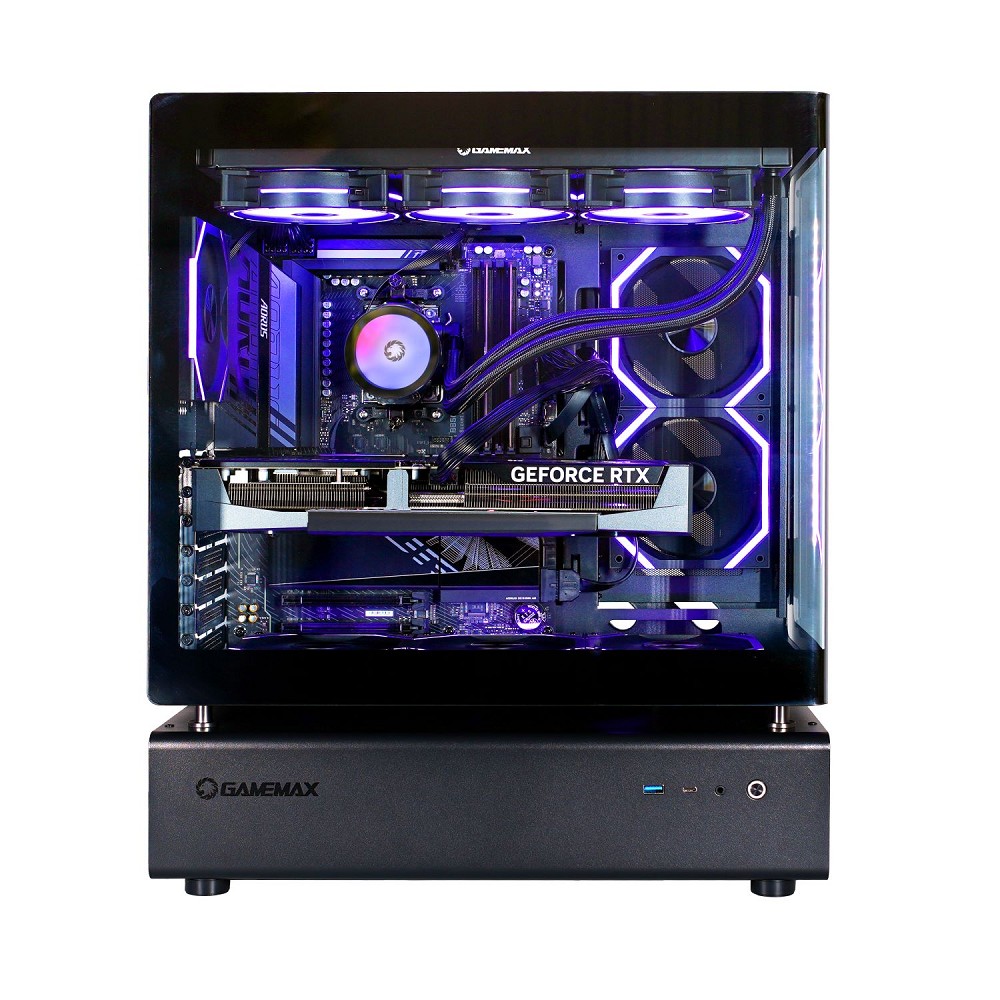 GAMEMAX N80 BK 8044 Gaming-PC, Ryzen 7 9850X3D, 32GB RAM, 2T links