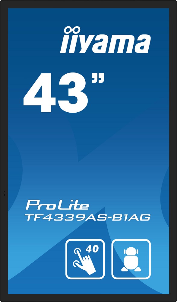 iiyama TF4339AS-B1AG Signage-Display (42.5") LED 4 hinten