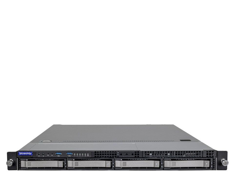 bluechip SERVERline R31310r – AMD EPYC 4124P, 16 GB RAM, 960 hinten