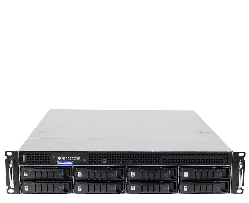 bluechip SERVERline R32319a – 2HE Rack Server, Intel Xeon 63 hinten