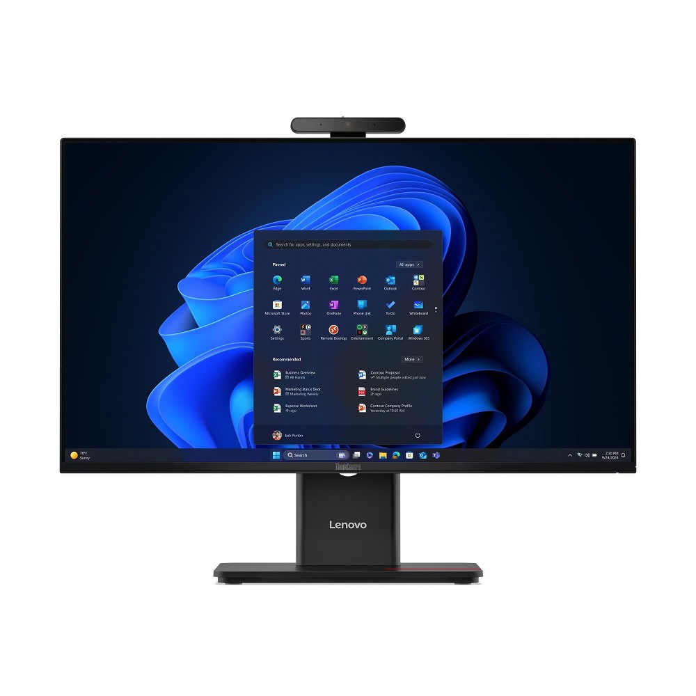 Lenovo ThinkCentre M70a Gen 6, 23,8" 120 Hz, Intel Core Ultr oben