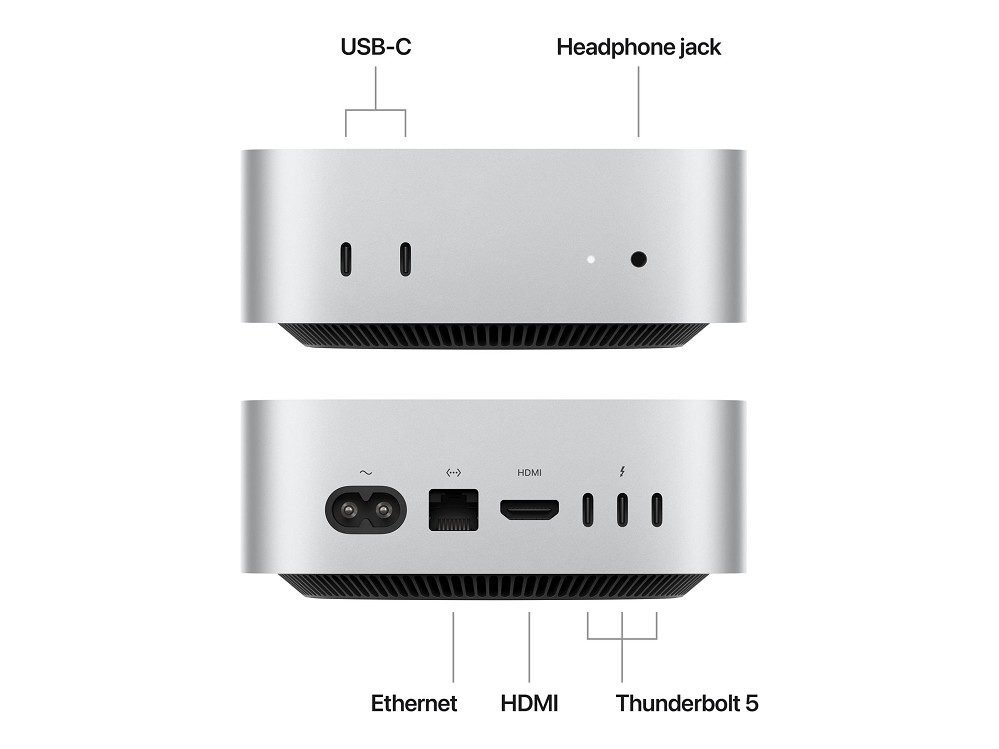 Apple Mac mini - M4 Pro - RAM 24 GB - SSD 512 GB - hinten