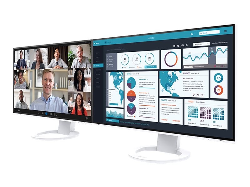 EIZO FlexScan EV2795-WT - Mit FlexStand - LED-Moni hinten
