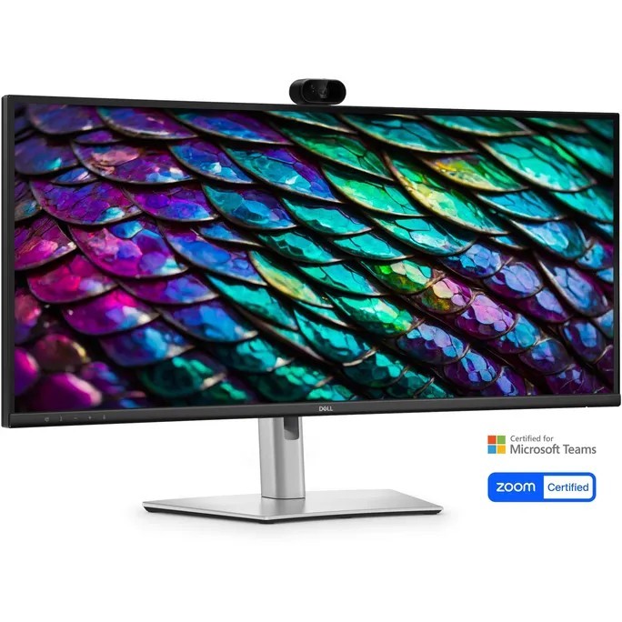 Dell Pro P P3426WEB, 34,1" UWQHD Curved-Konferenzmonitor, IP hinten