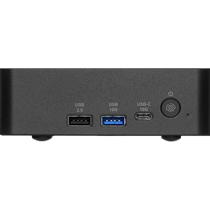 MSI Cubi NUC AI+ 3MG-007DE, Mini-PC, Intel Core Ultra 7 355, hinten