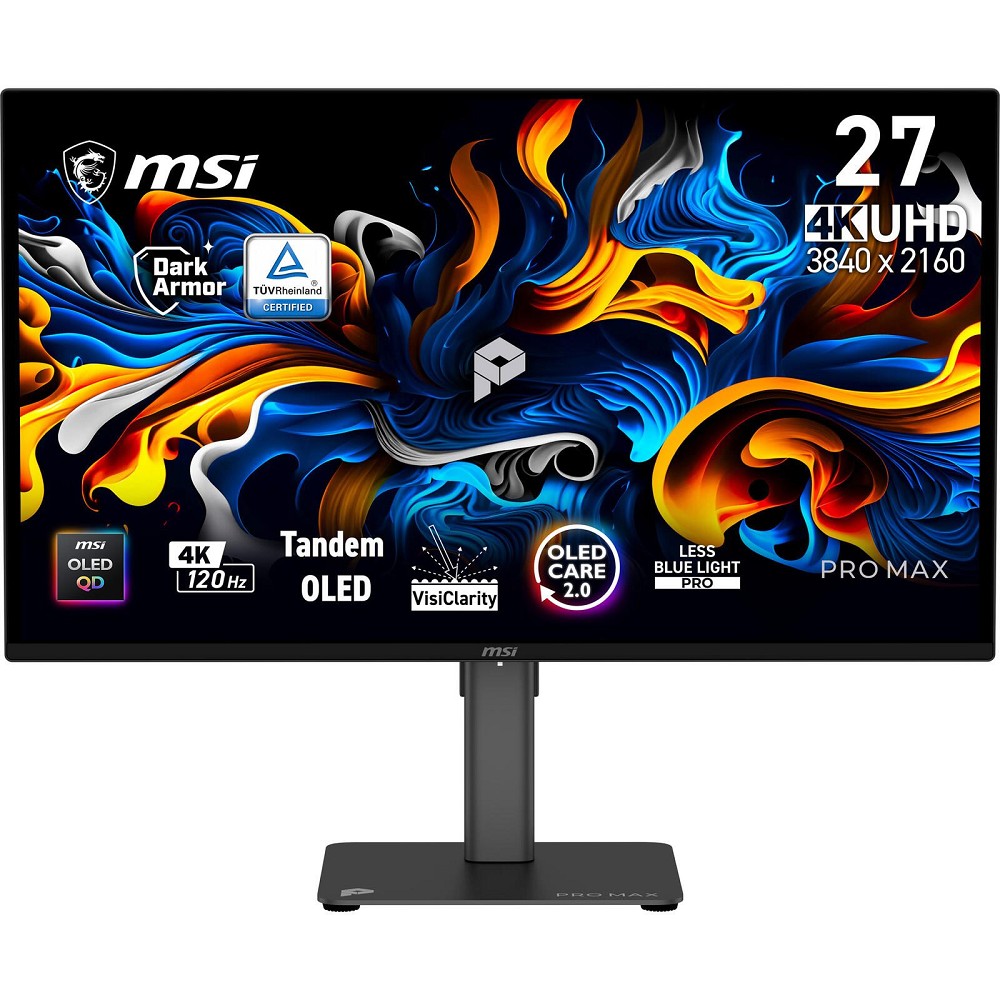 MSI PRO MAX 271UPX12G, 26,5" 4K UHD QD-OLED, 120 Hz, 0,03 ms, Dis 793