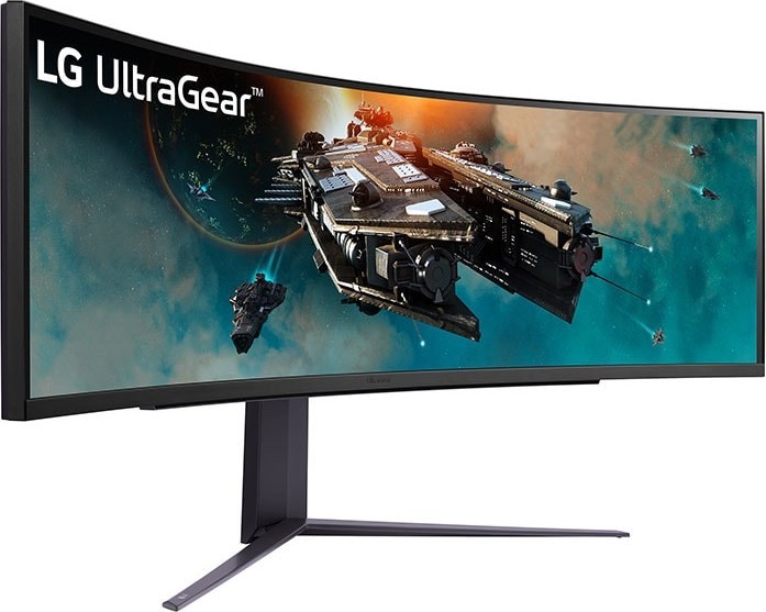 LG UltraGear 49GR85DC-B, 49" hinten hinten