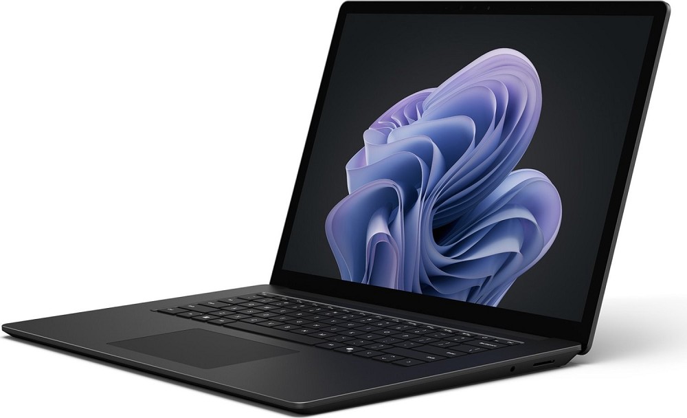 MICROSOFT Surface Laptop 6 Mattschwarz 34,3cm (13,5") Ultra  rechts