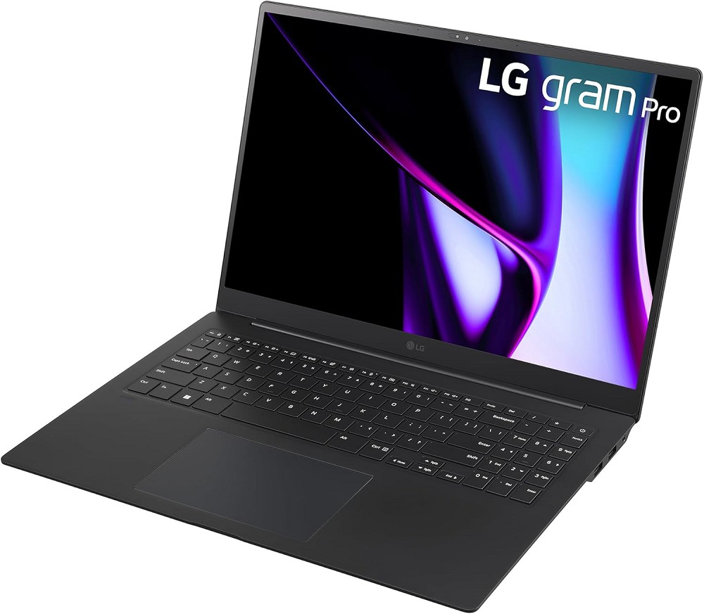 LG gram Pro 16 (2024), schwarz, Core Ultra 7 155H, rechts