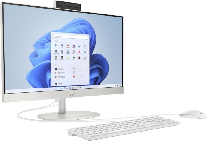 HP All-in-One 24-cr0005ng Starry White, Ryzen 7 77 hinten