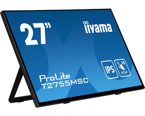 iiyama ProLite T2755QSC-B1 - LED-Monitor - 68.4 cm (27") hinten