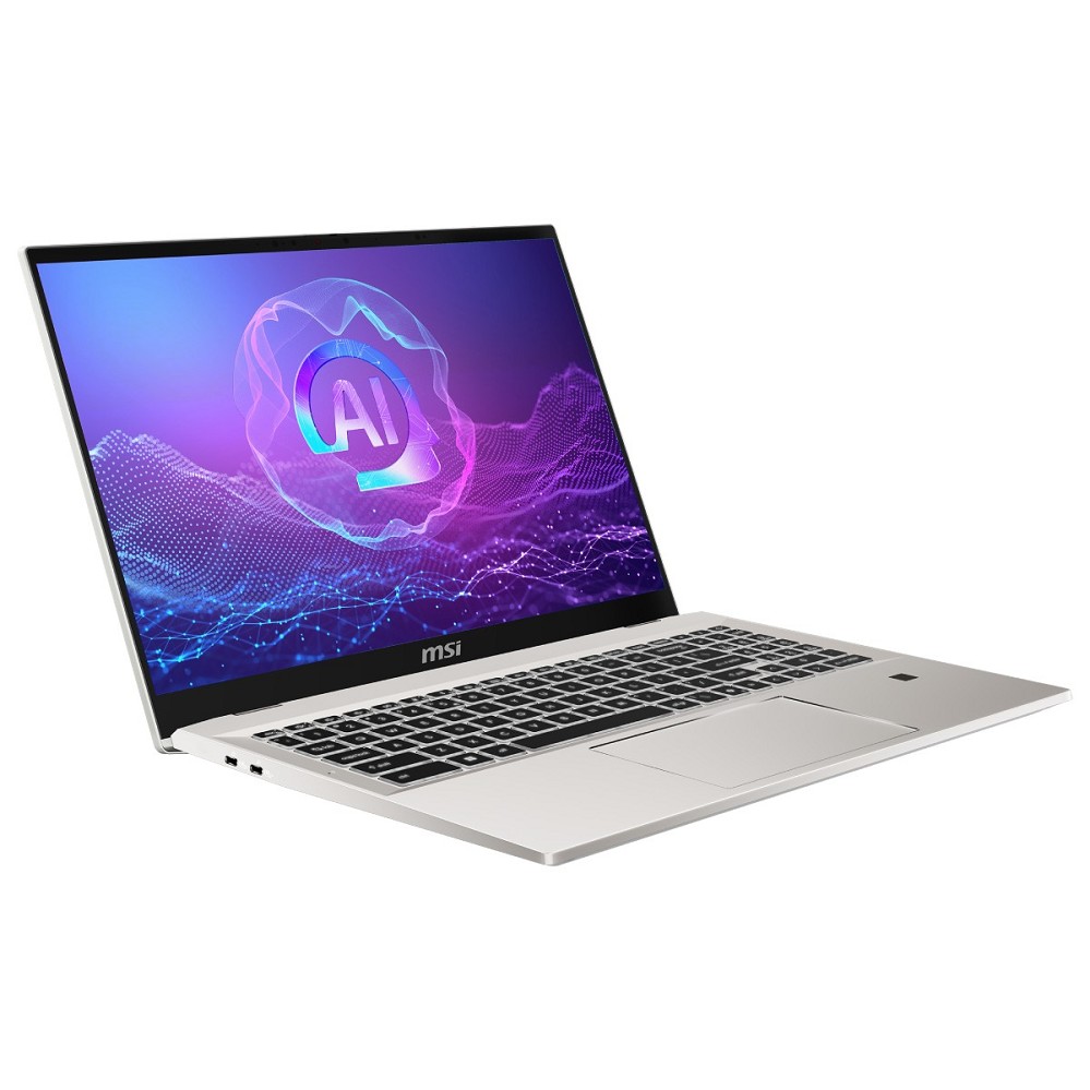 MSI Prestige A16 AI+ A3HMG-036, Urban Silver, Ryze hinten