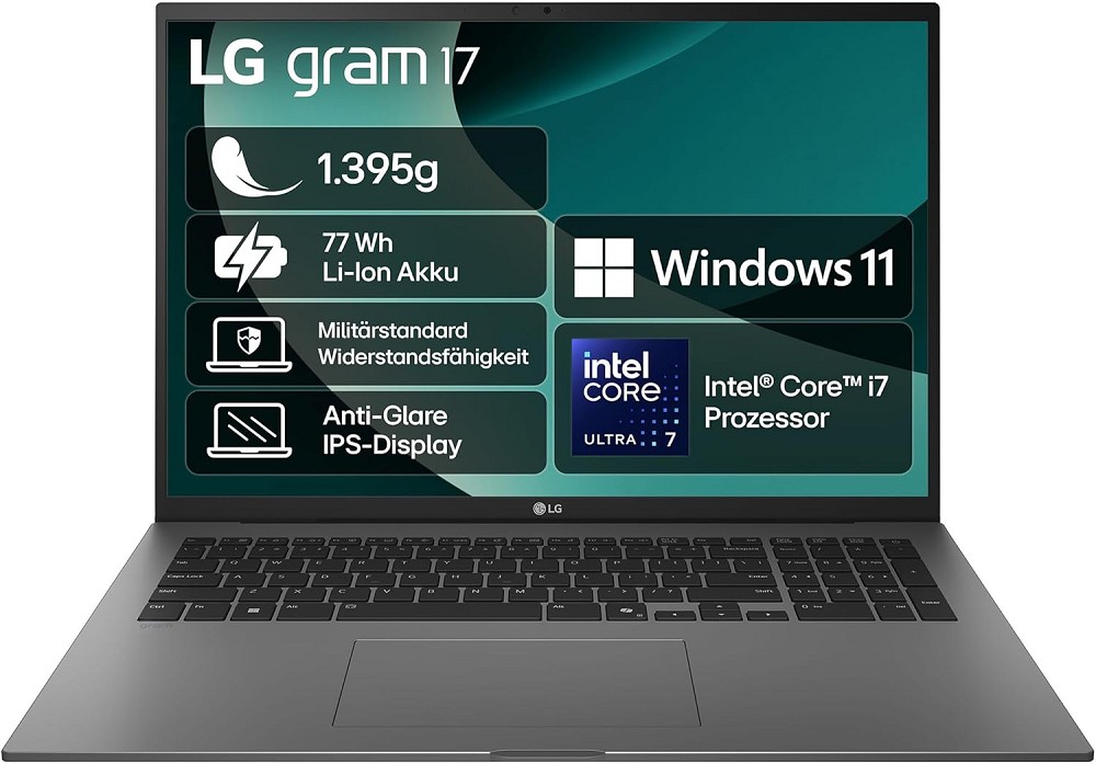 LG gram 17 - 17", Intel Core Ultra 7 256V, 16 GB R