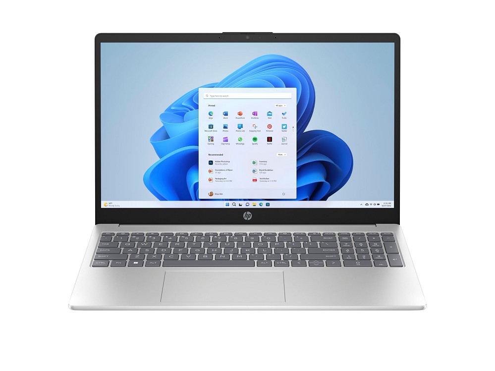 HP Laptop 15-fc0063ng - AMD Ryzen 5 7430U / 2.3 GH oben
