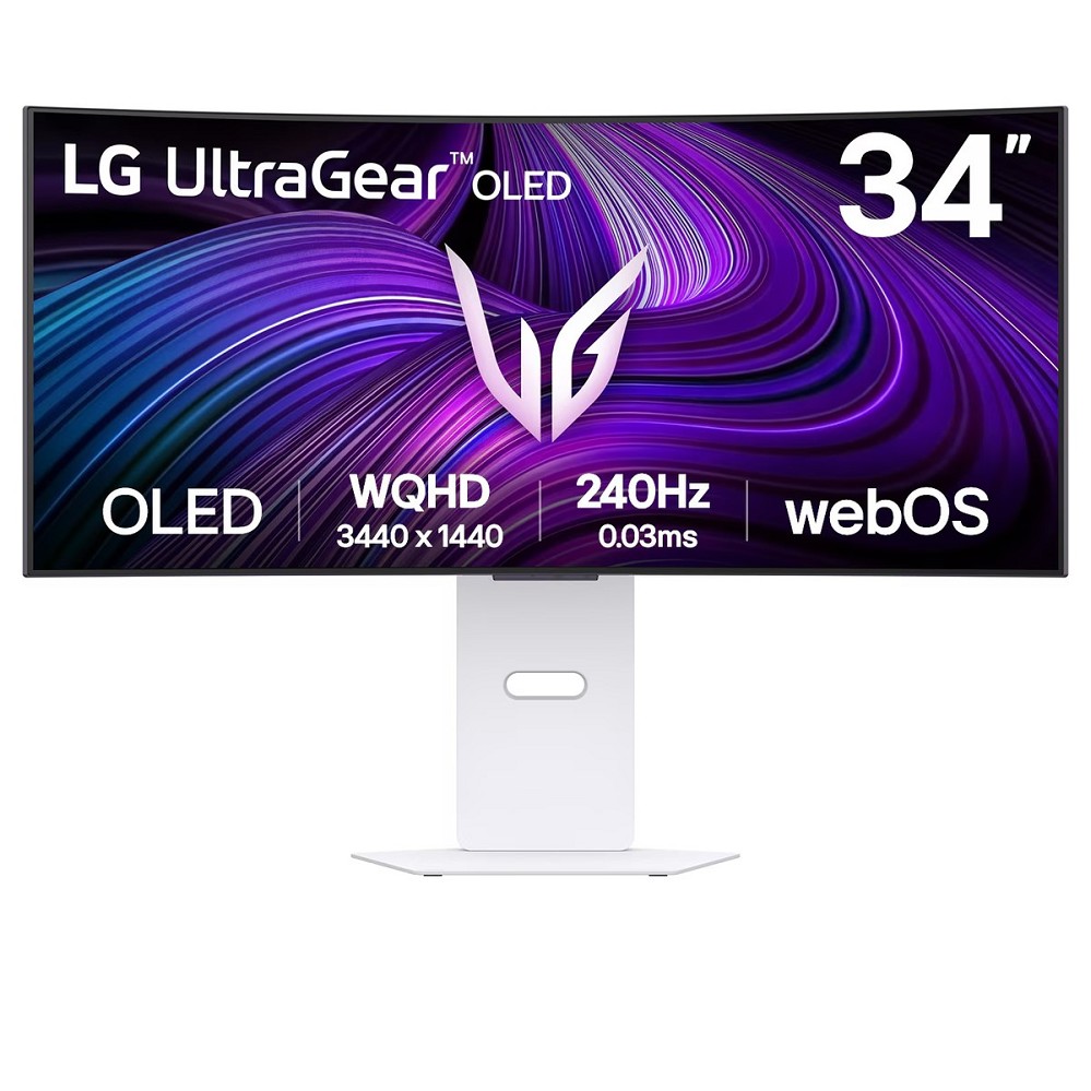 LG 34GX90SA-W, 34" UWQHD OLED 3440×1440, Curved 80